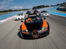 Bugatti Veyrons’ day out at Paul Ricard Circuit