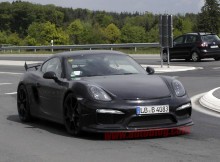Porsche Cayman GT4 is being tested at the Nurburgring