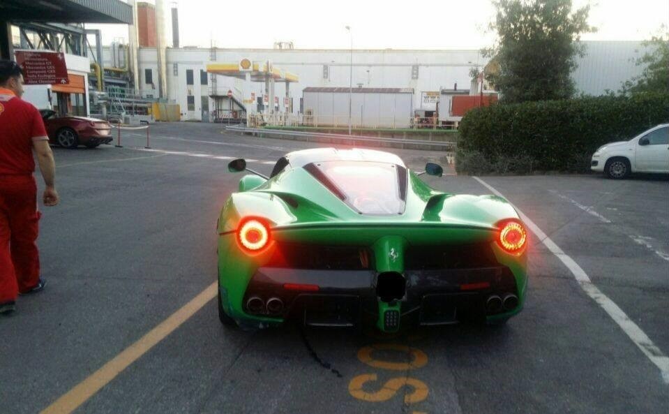 Jay Kay's green Ferrari LaFerrari