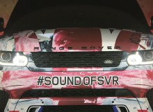 Range Rover Sport SVR burbles up Goodwood hill