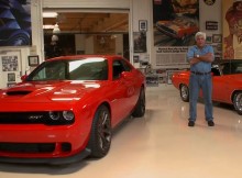 Jay Leno with a Dodge Challenger SRT Hellcat