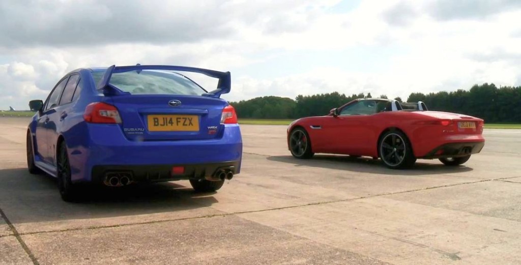 Subaru WRX STI vs Jaguar F-Type V6S