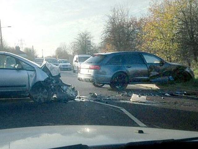 David Beckham crashed his Audi RS6 Avant