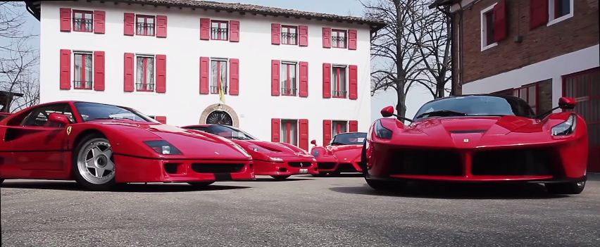 Ferrari Supercars Dance around Fiorano
