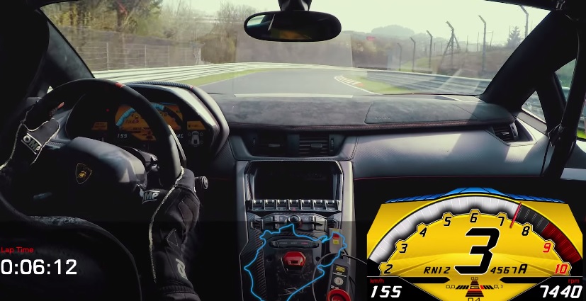 Lamborghini Aventador SV sets Nurburgring Lap Time