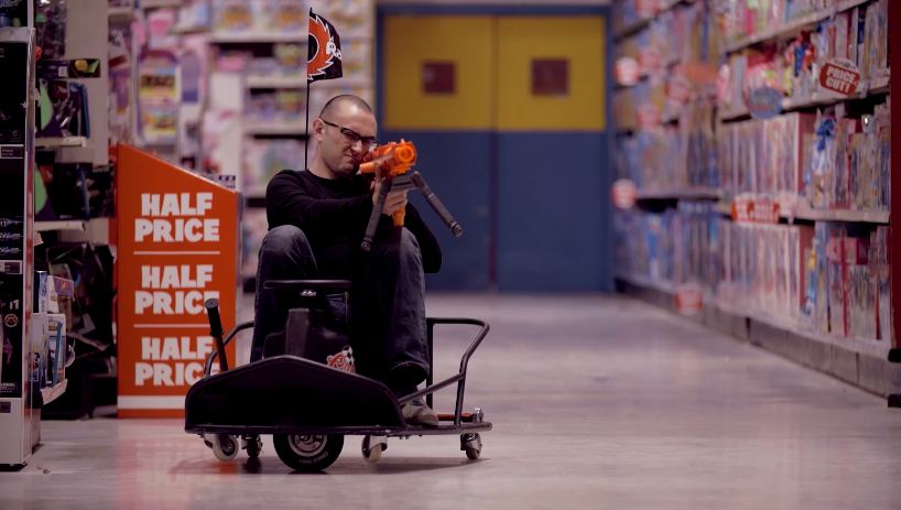 Toy Store go-kart race