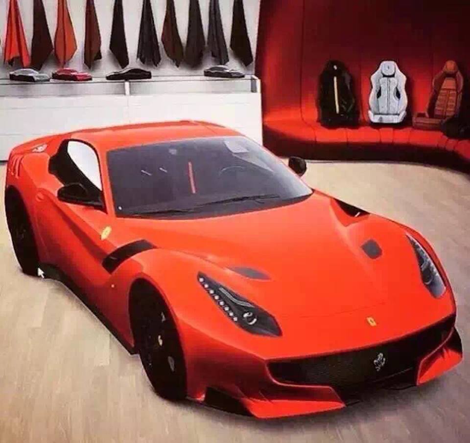 Ferrari F12 GTO front leaked image