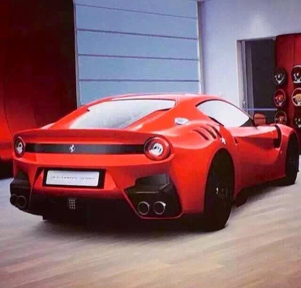 Ferrari F12 GTO rear leaked image