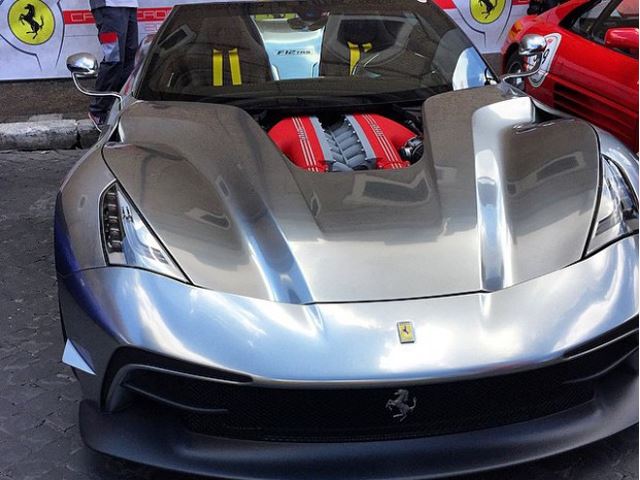 Ferrari F12 TRS Silver Chrome