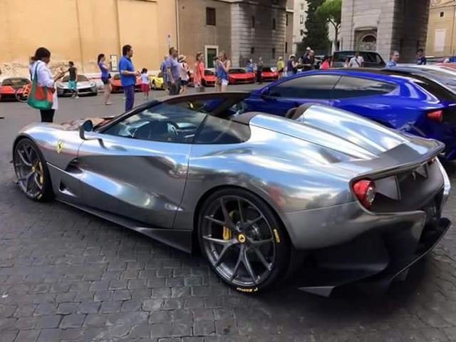 Ferrari F12 TRS Silver Chrome
