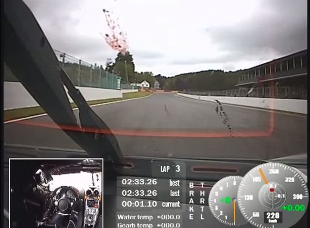 Koenigsegg One:1 lap record of Spa