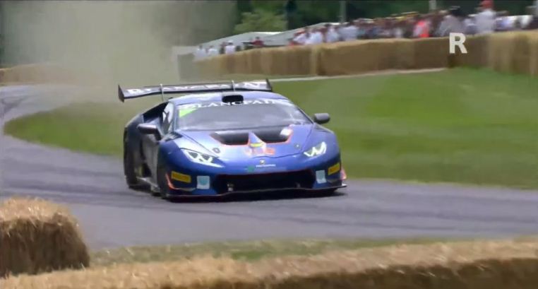 Lamborghini Huracan GT3 Crashes at Goodwood Festival of Speed