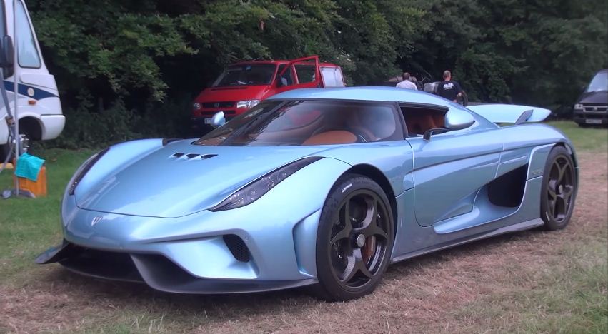 Koenigsegg Regera at Goodwood: Start up, Driving