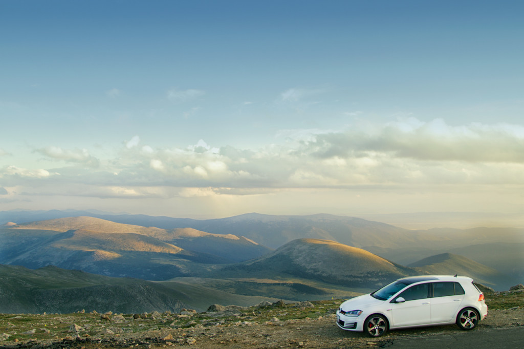 2015 VW Golf GTI at Mount Evans, CO