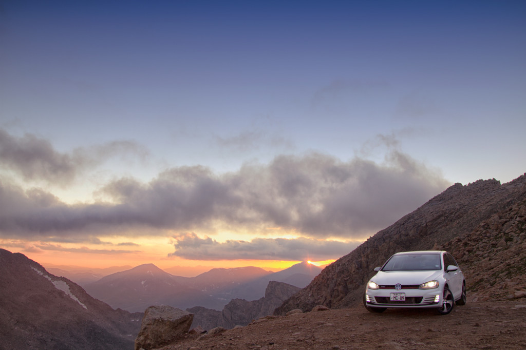 2015 VW Golf GTI at Mount Evans, CO