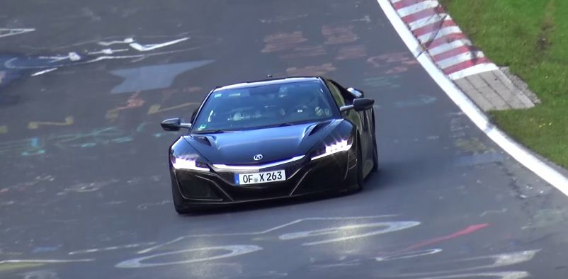 2016 Acura NSX Blasts around the Nurburgring