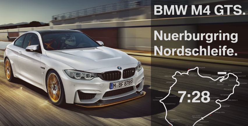 BMW M4 GTS Laps Nurburgring in 7 min 28 sec: Video