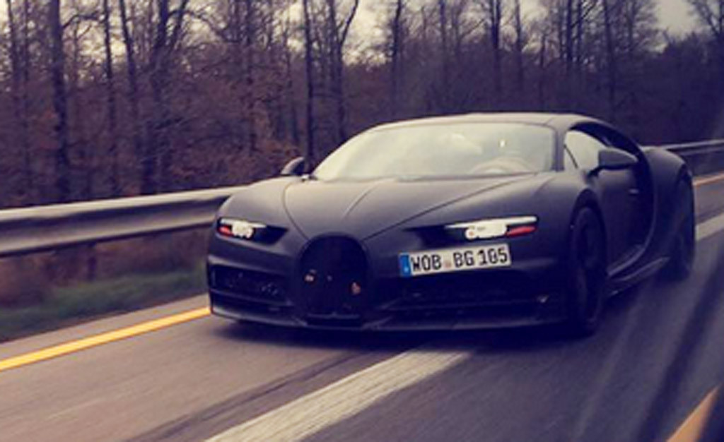 Bugatti Chiron prototype spied