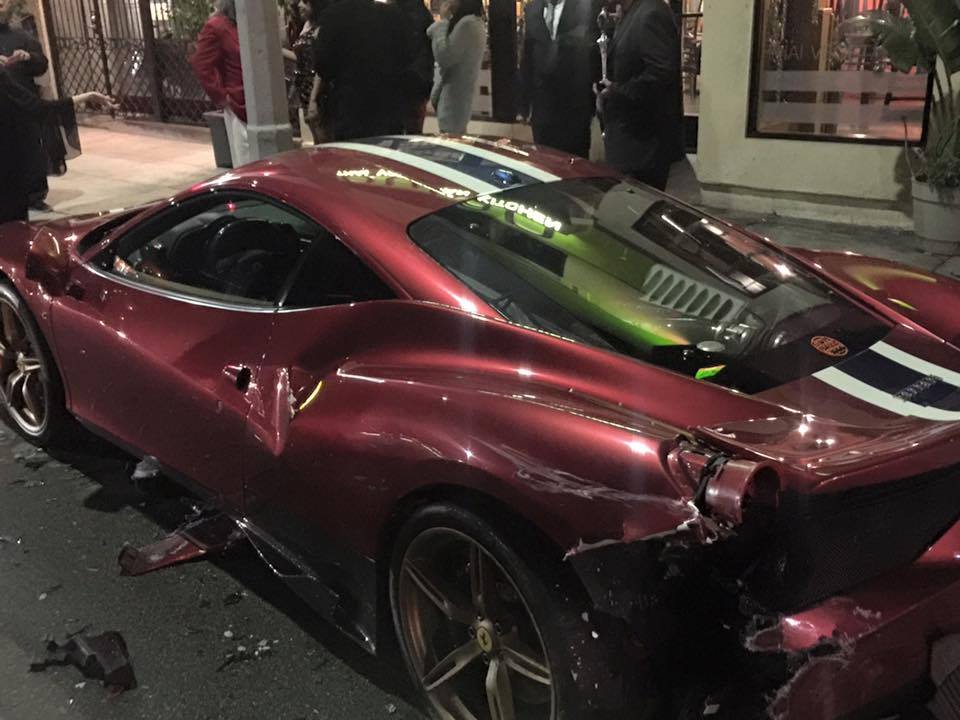 Steve Goldfield’s Ferrari 458 Speciale Crashed in Hollywood