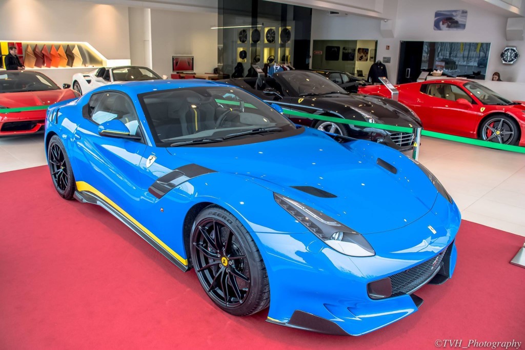 Blue Ferrari F12 TdF Spotted in Luxemburg-1