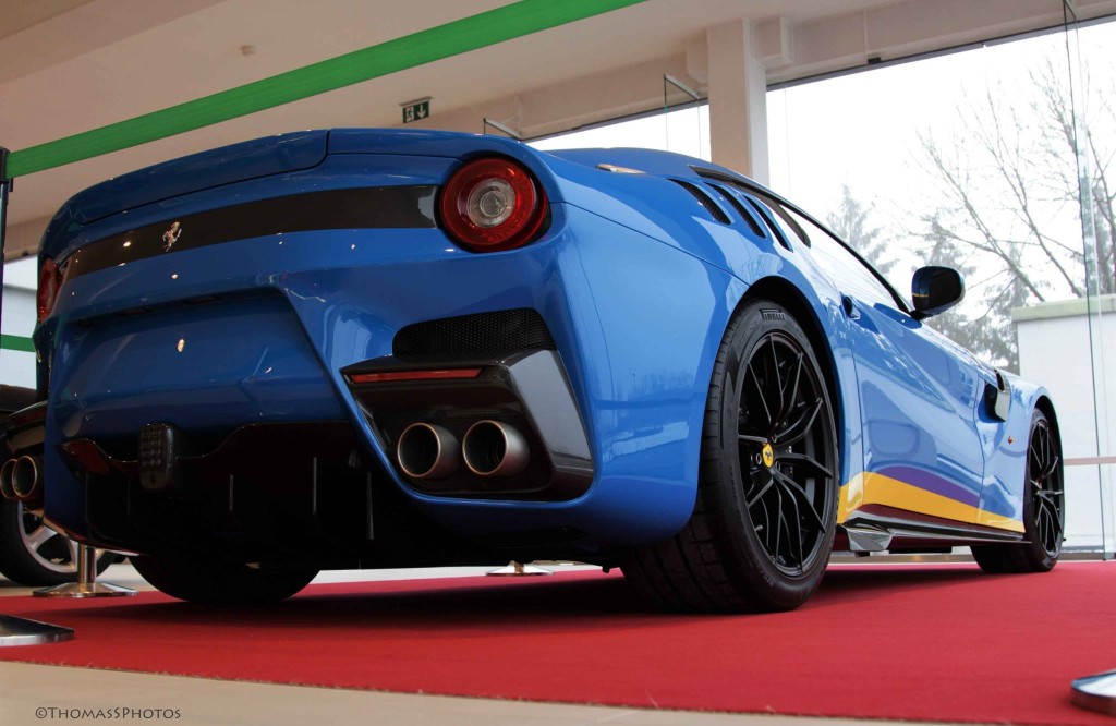 Blue Ferrari F12 TdF Spotted in Luxemburg-2