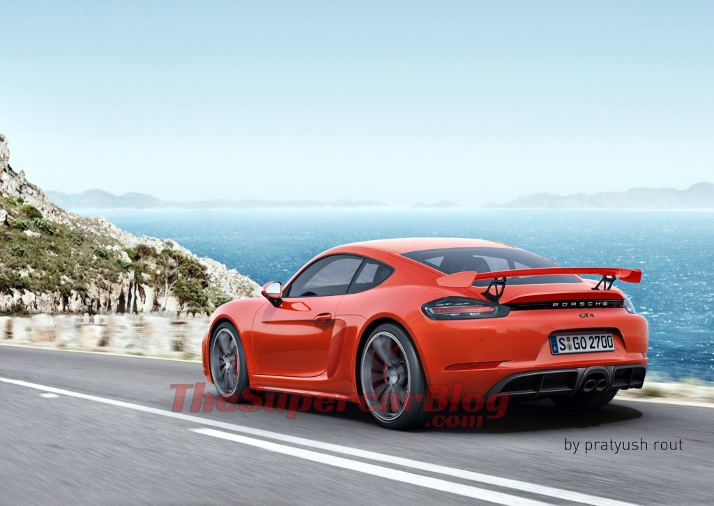 Next-Gen Porsche 718 Cayman GT4 rendering