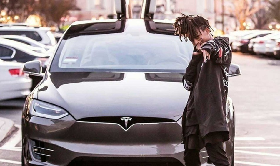 Karate Kid Jaden Smith Drives a Tesla Model X