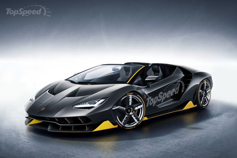 Lamborghini Centenario Roadster rendering