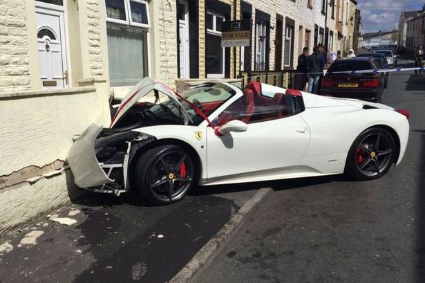 Lord Aleem’s Ferrari Crashed by Newlyweds