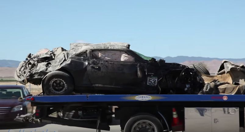 Twin Turbo Camaro Crashes at Shift S3ctor