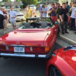 Ferrari 458 Speciale- Classic Merc crash at Cars and coffee-1