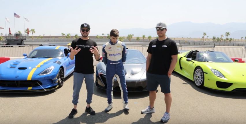 LTACY-McLaren P1 vs Porsche 918 vs Viper ACR