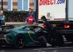 First McLaren MSO HS Crashed in Central London