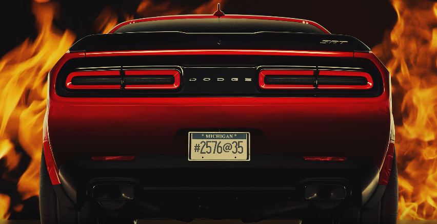 Dodge Challenger Demon coded message teaser