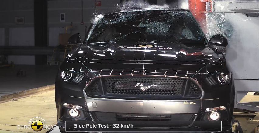 Ford Mustang Euro NCAP crash test
