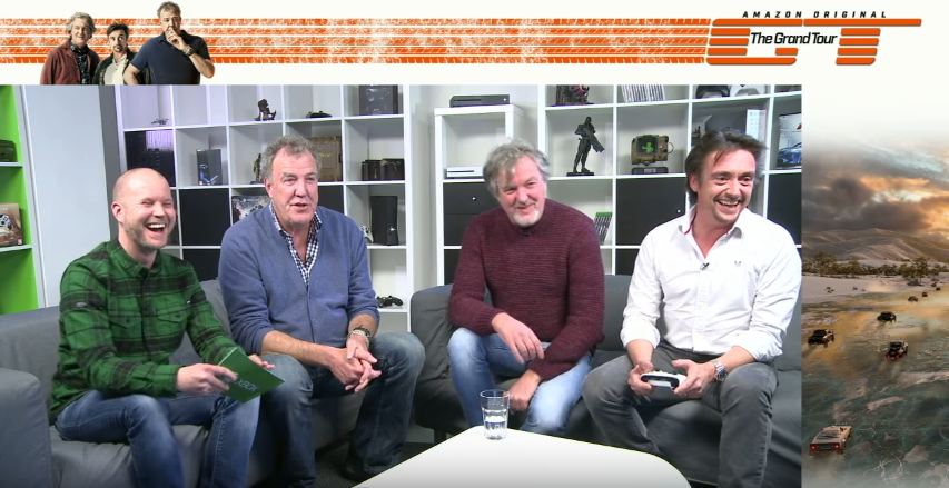 The Grand Tour hosts play Forza Horizon 3 on XBox One
