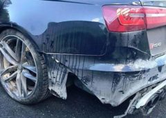 MotoGP Legend Valentino Rossi Crashes his Audi RS6