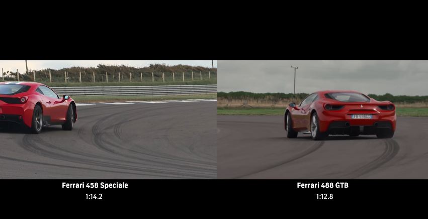 Ferrari 488 GTB is faster than 458 Speciale