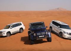 Drag Race: Mercedes-Benz G500 4X4² vs Toyota Land Cruiser vs Nissan Patrol