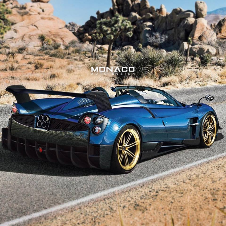 Pagani Huayra BC Roadster Render by Monaco Auto Design