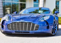 Striking Blue Aston Martin One-77 For Sale in the US-1