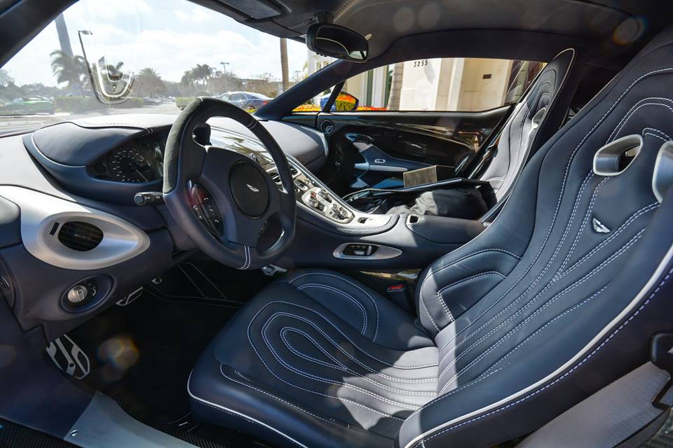 Striking Blue Aston Martin One-77 For Sale in the US-4