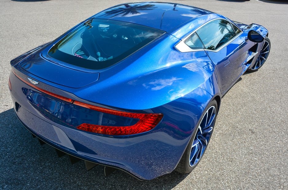 Striking Blue Aston Martin One-77 For Sale in the US-7