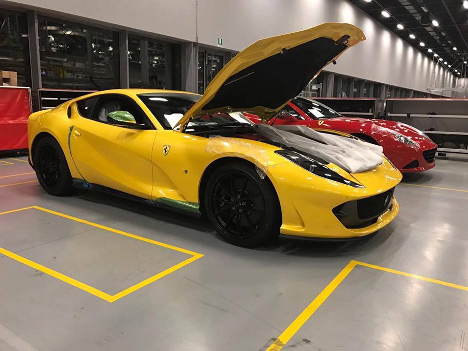 Yellow 812 Superfast-Ferrari factory-Leaked image-6