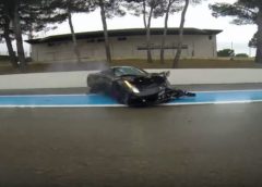 VIDEO: Ferrari 458 Speciale Crashes on a wet Paul Ricard Circuit