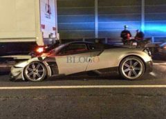 Pagani Huayra BC Crashes in Rome