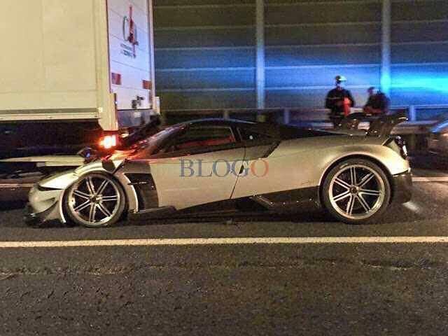 Pagani Huayra BC Crash Rome