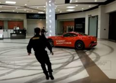 Ferrari Breaks into Moscow Mall, Drifts and Performs Donuts