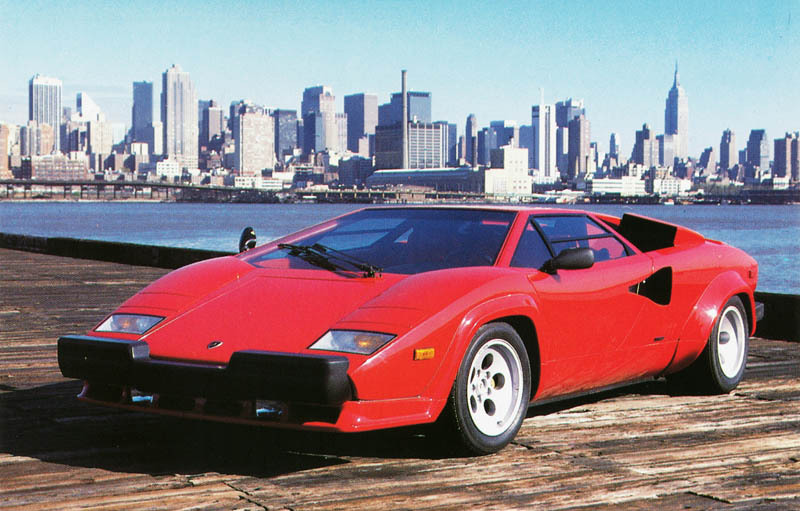 US-spec Lamborghini Countach bumper protection