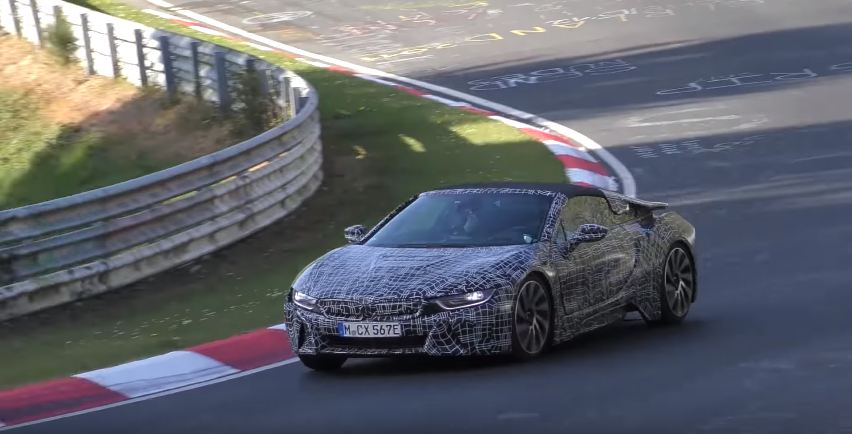 BMW i8 Spyder spotted-Nurburgring